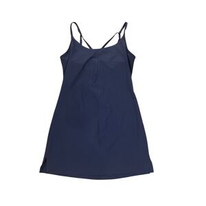 Columbia Navy blue spaghetti strap mini attached shelf bra shorts XS